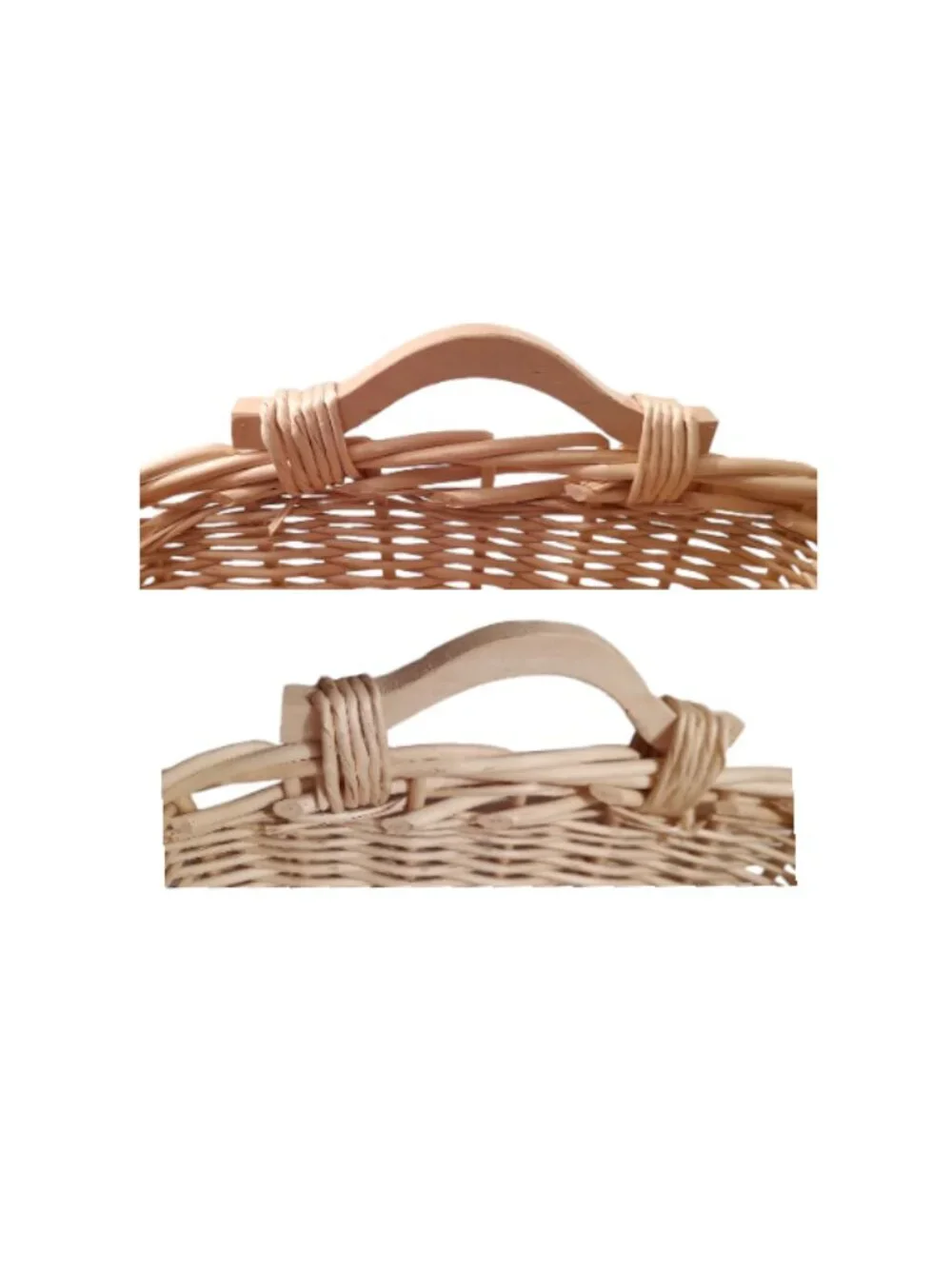 Unlined Sturdy Rectangular Shallow Basket